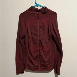 Women’s burgundy Soho Sport exercise sweatshirt